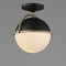 Maxim Lighting Duke 1-Light Semi Flush Mount 12410SWBKWBR - alternate 2
